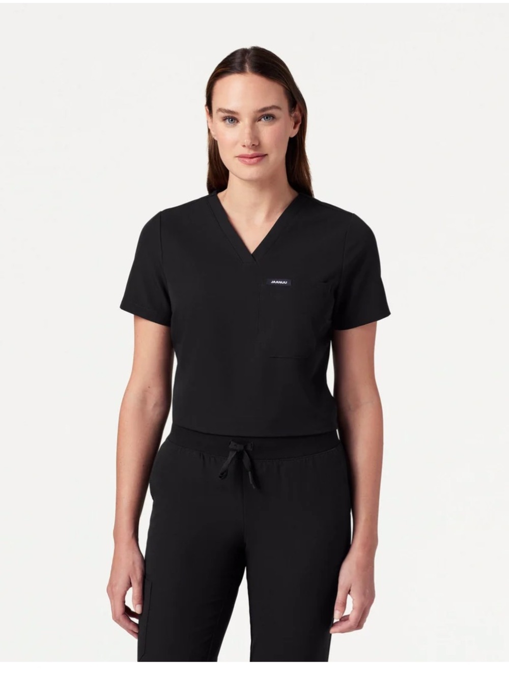 Jaanuu Rhena Slim 1-Pocket Scrub Top women’s